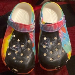 Brand new custom printed Crocs size 36